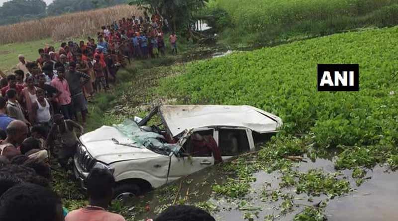 Six children die after car in fell into pond in Bihar