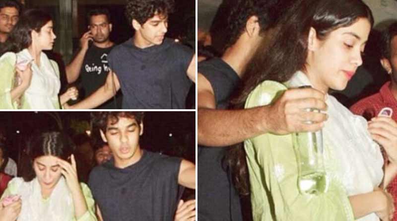 Ishaan Khatter rescues Janhvi Kapoor from getting mobbed