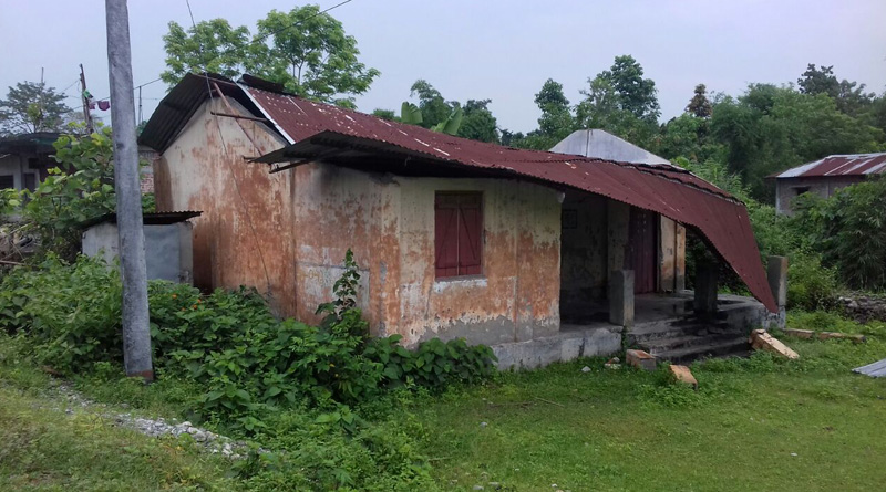  Storm levels community hall in Malbazar, teacher holds classes in home