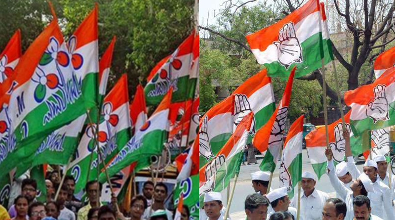 Congress MLA begs vote for Trinamool Congress candidate