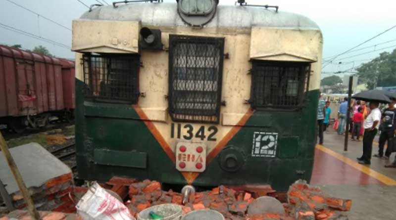 Down Ranaghat Local hits platform after driver diverted his mind