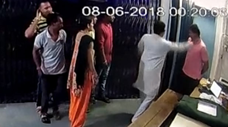 MP: Cam catches BJP lawmaker slapping constable