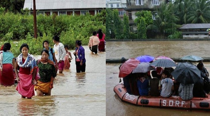 বন্যার কবলে উত্তর-পূর্বের ৫ রাজ্য, ত্রিপুরা-মণিপুরে মৃত ৬