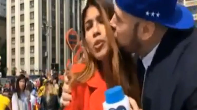 FIFA football World Cup 2018: Colombian scribe kissed, groped on air
