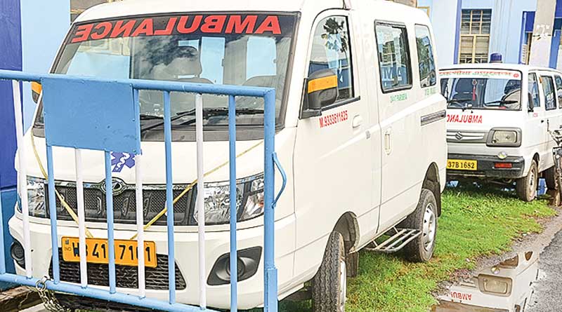 Katwa: Ambulance held captive for parking dues