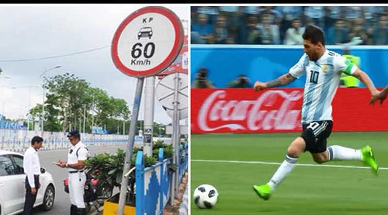 Kolkata police uses Messi’s image for advertisement
