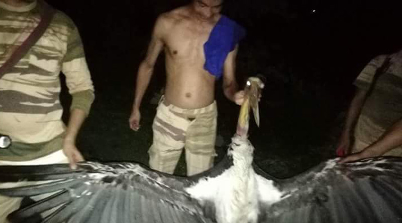 Naga jawans hunt bird, posts pic online in Purulia