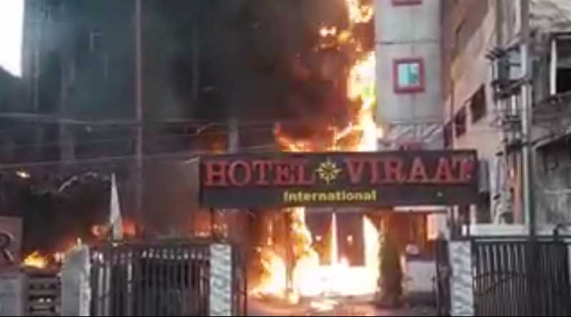 Flame engulfs hotel in lucknow, 4 dead