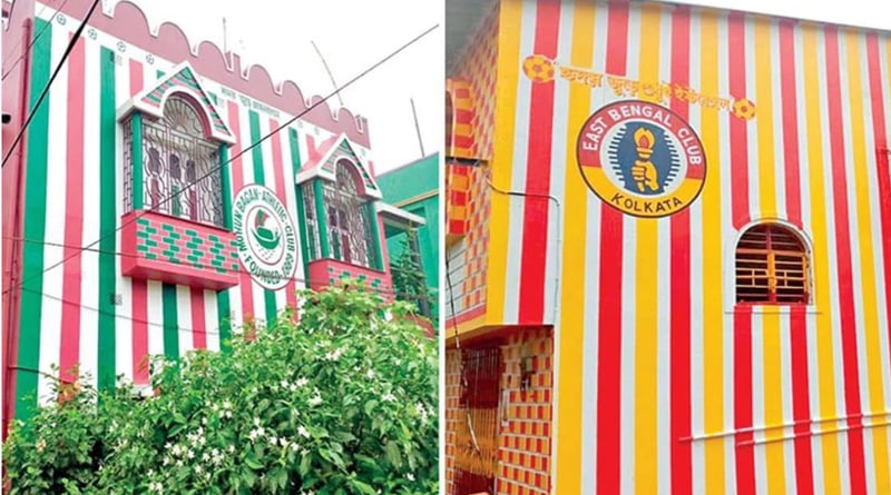 খেলার বিবাদে বদলেছে বন্ধুদের বাড়ির রং, ডানকুনি মজেছে দুই ফুটবলভক্তের কীর্তিতে