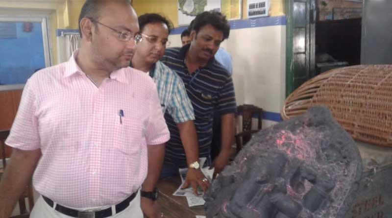 বর্ধমান বিশ্ববিদ্যালয়ের ক্যাম্পাসে উদ্ধার আট হাতের বিরল গণেশ মূর্তি