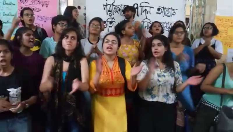 Student agitation continues in Jadavpur University