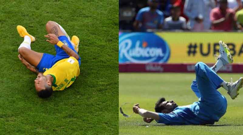 India vs England: Yuzvendra Chahal does a Neymar, gets trolled