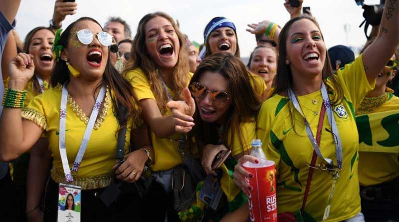 Football World Cup: Brazil fans celebrate France’s victory against Belgium