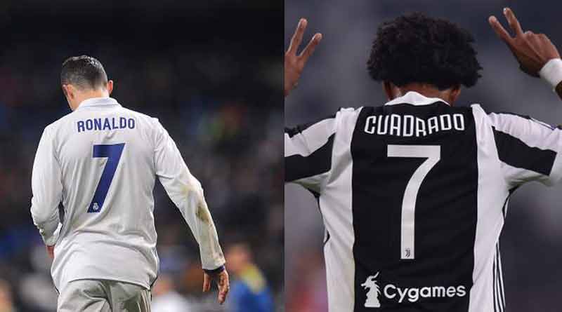 Cuadrado offers No. 7 jersey to Cristiano Ronaldo