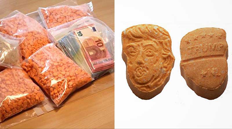 Ecstasy pills resembling Donald Trump’s head seized