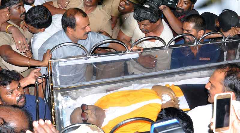 M Karunanidhi burial land case: hearing continues at Madras HC  