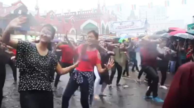 City of joy Kolkata enjoys rain dance at New Market, video goes viral