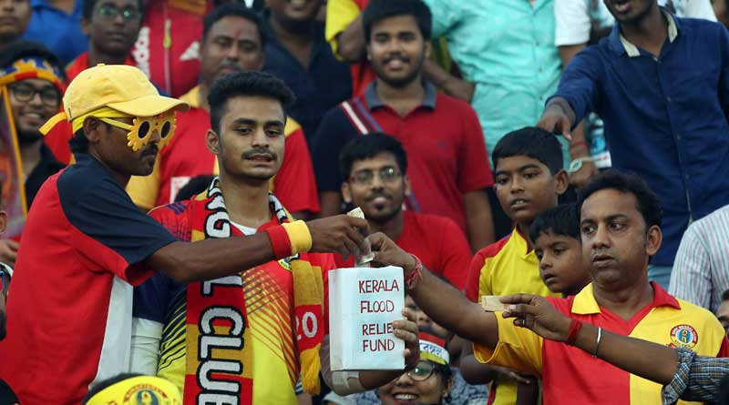 কেরলের পাশে ইস্টবেঙ্গল, সমর্থকদের থেকে চাঁদা তুললেন জাস্টিনরা