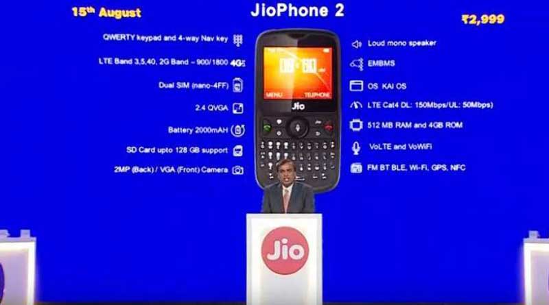 JioPhone 2 to hit the shelves on Independence Day