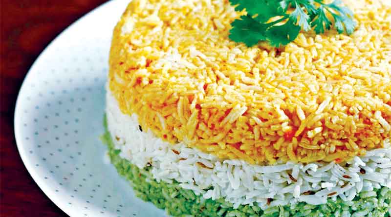 Independence day special tricolour dish  