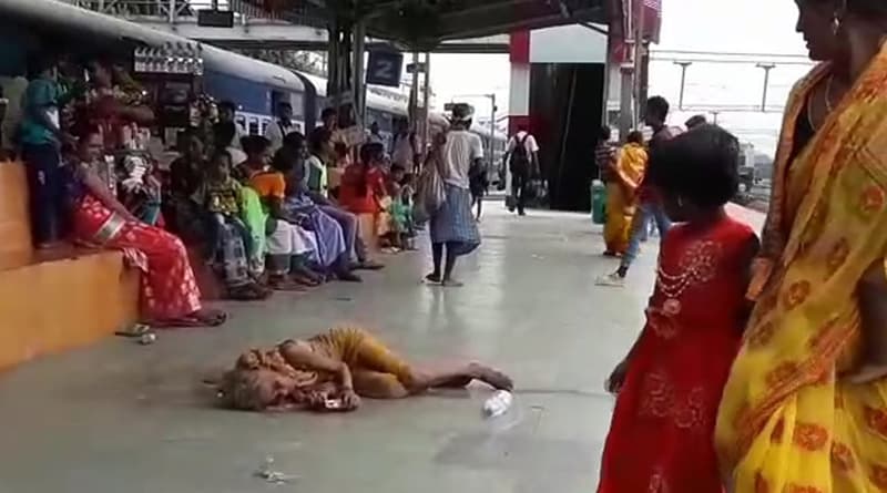 Utter apathy! Ailing homeless woman lies for 3 days on platform