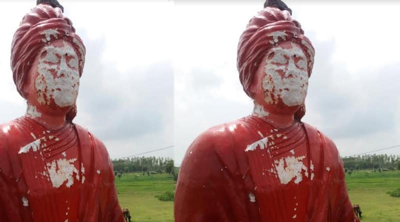 Swami Vivekananda’s statue defaced in Birbhum