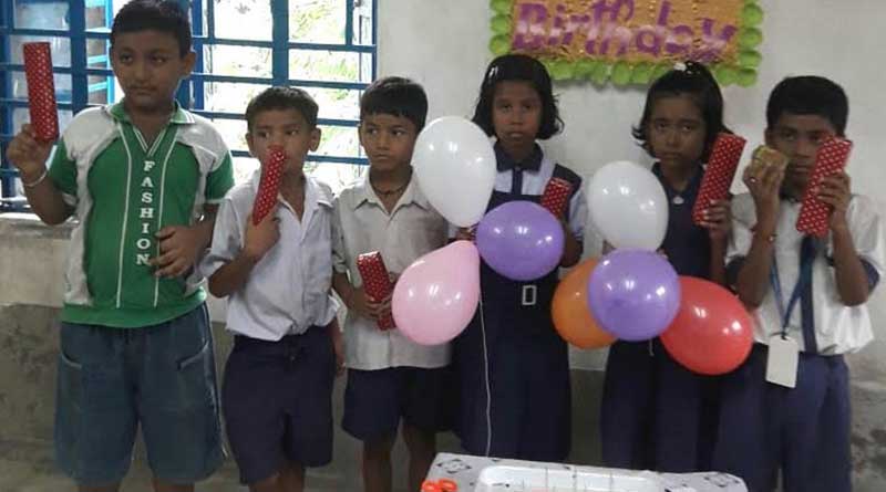 Every student's Birth Day celebrated in this school in Amta