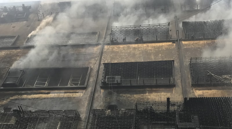 Fire creates panic in Bagri Market again