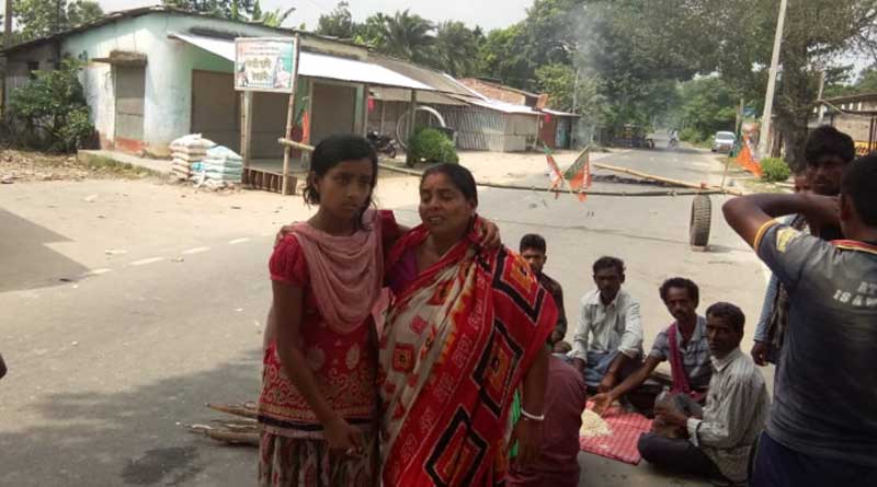 Islampur: Murdered Tapas Burman's mother in support of Bangla Bandh