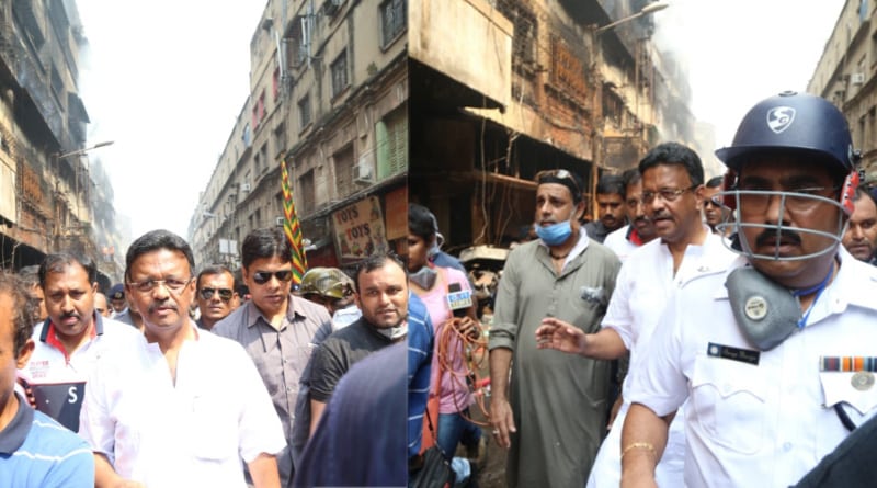 Locals protested against Minister Firhad Hakim over Bagri Market fire tragedy
