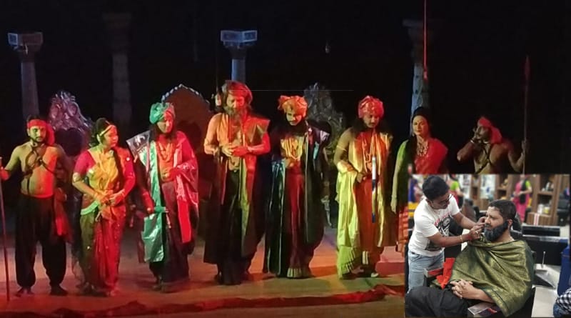 Balurghat top cop shows acting skills in drama