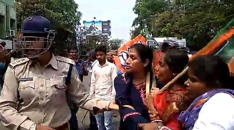 বনধ সফল করতে বিজেপির হামলা, মেদিনীপুরে আক্রান্ত ডিএসপি ও আইসি