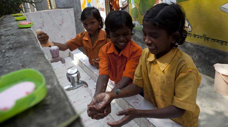 India made rapid progress in increasing access to sanitation in schools