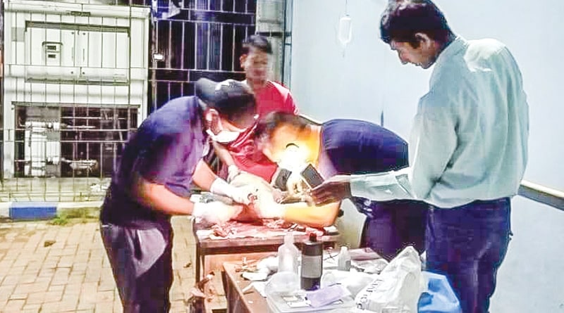 মোবাইলের আলোয় দেড় ঘণ্টা অপারেশন, সারমেয়কে বাঁচিয়ে নজির পশুপ্রেমীদের