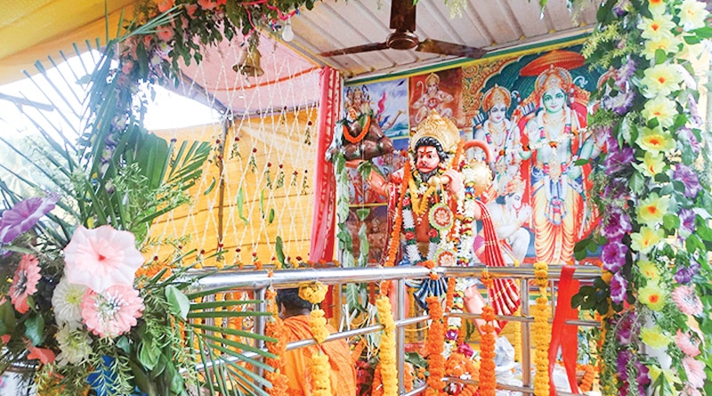 পাড়ার হনুমানের স্মৃতিতে মন্দির, উদ্বোধনে এলেন তৃণমূল বিধায়ক