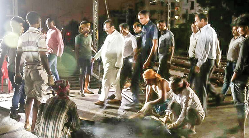 ২০ দিনেই মাঝেরহাটে তৈরি বিকল্প রাস্তা, আজ খুলছে বেইলি সেতু
