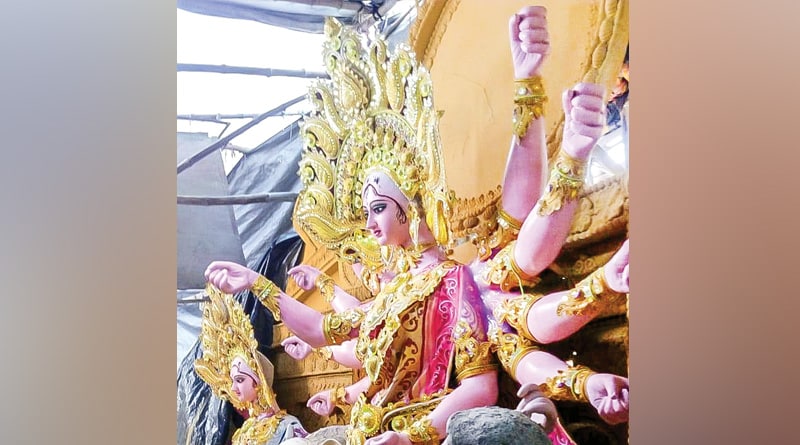 অভাবের সংসারে স্বপ্নাদেশ, তিন দশক পর মাতৃ আরাধনা শুরু পাল পরিবারে
