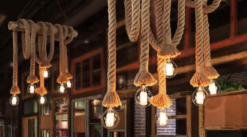 Use ropes to decorate your interiors