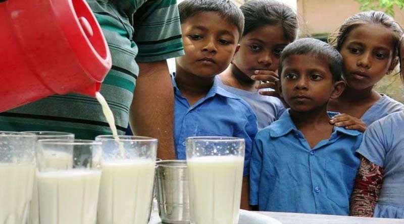 Central government proposal to include milk in mid-day meals