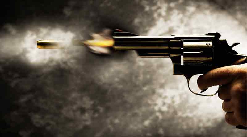 Firing at night in Midnapore city