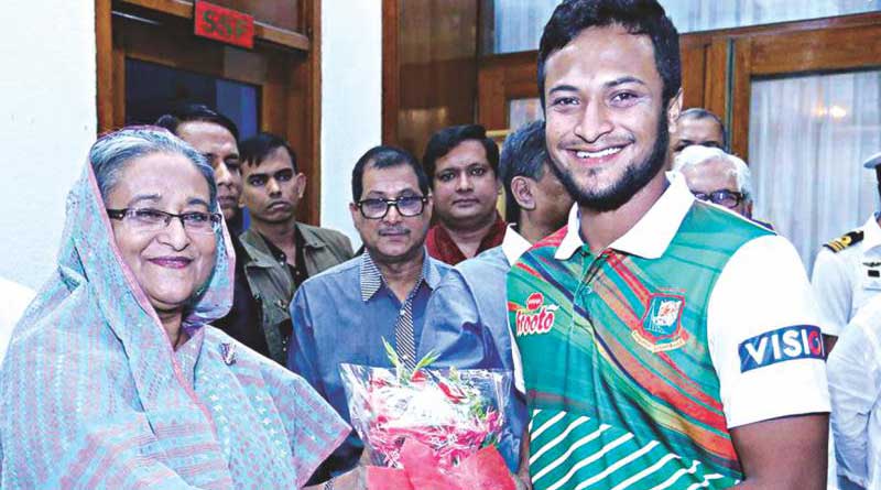 খেলা চালিয়ে যাও, বিশ্বকাপের আগে শাকিবকে পরামর্শ হাসিনার