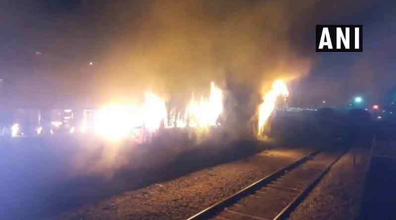 Jhansi: Fire Breaks Out in Train  