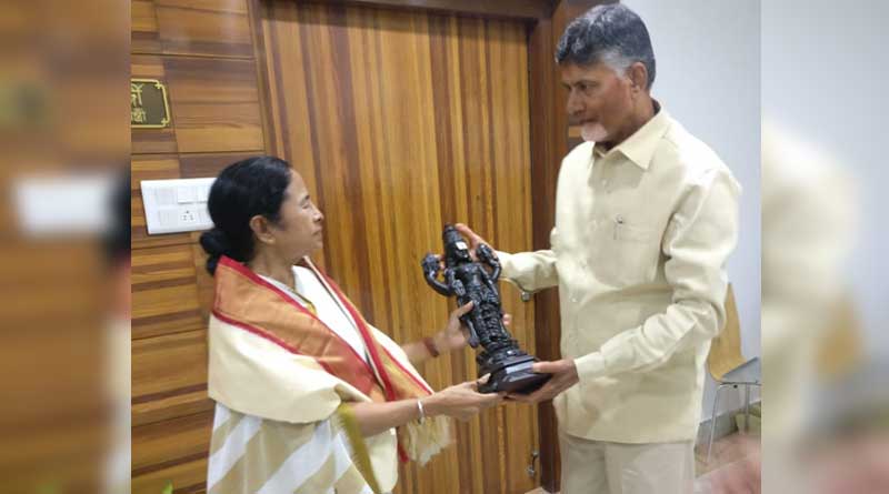 Andhra CM Chandrababu Naidu meets Mamata Banerjee