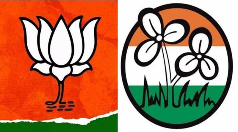 TMC-BJP clash took place in many parts of Bengal