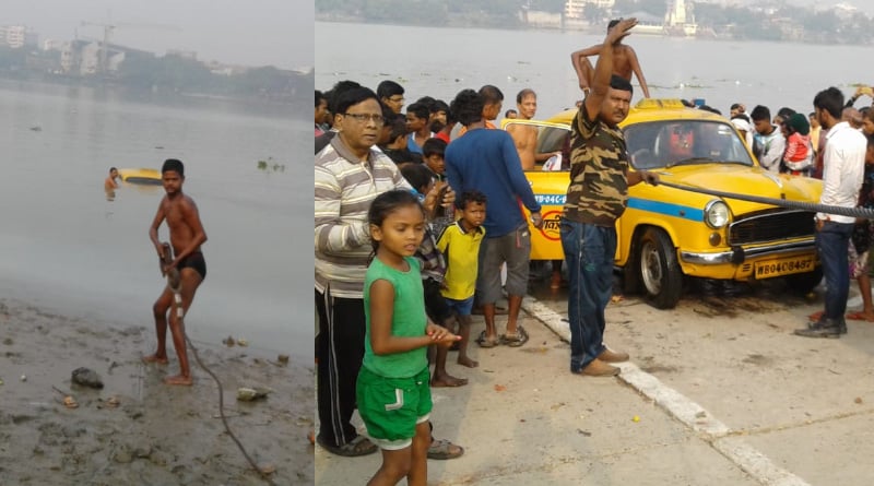 শৌচকর্মে ব্যস্ত চালক, গঙ্গাবক্ষে তলিয়ে গেল ট্যাক্সি