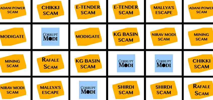 Congress release Corrupt Modi game