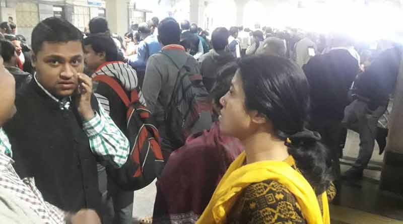 Metro services disrupted again, passengers left stranded