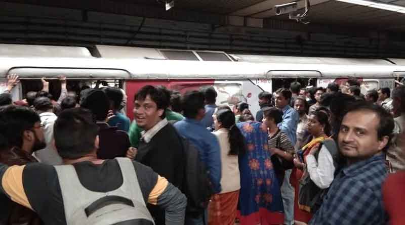 Metro service disrupted for few minute due to fault on saturday