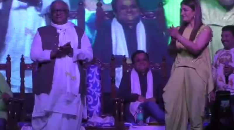 TMC's Saugata Roy dances with Raveena Tandon