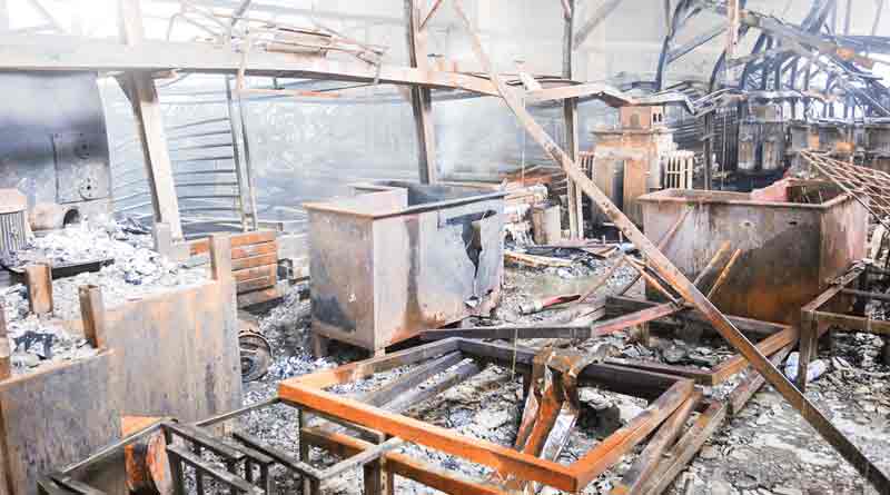 Ghola factory fire, owner held 